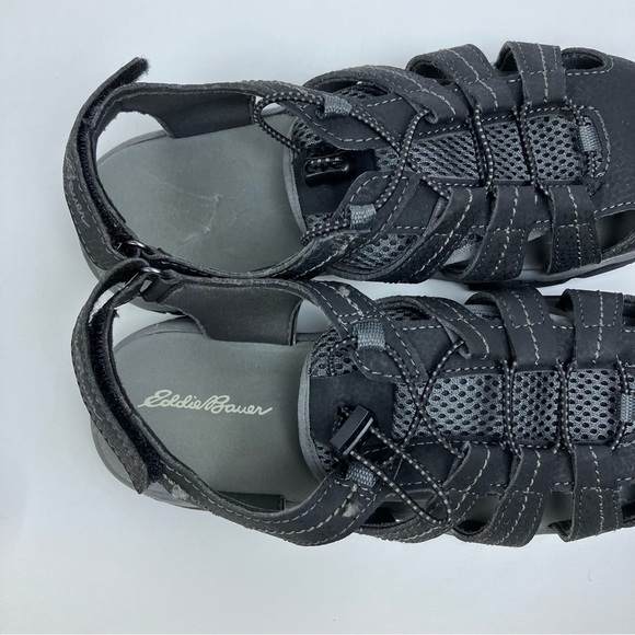 Eddie Bauer Water Shoes / Sports Sandals Boys Size 3 Gray Black Kids Outdoor - Picture 5 of 8